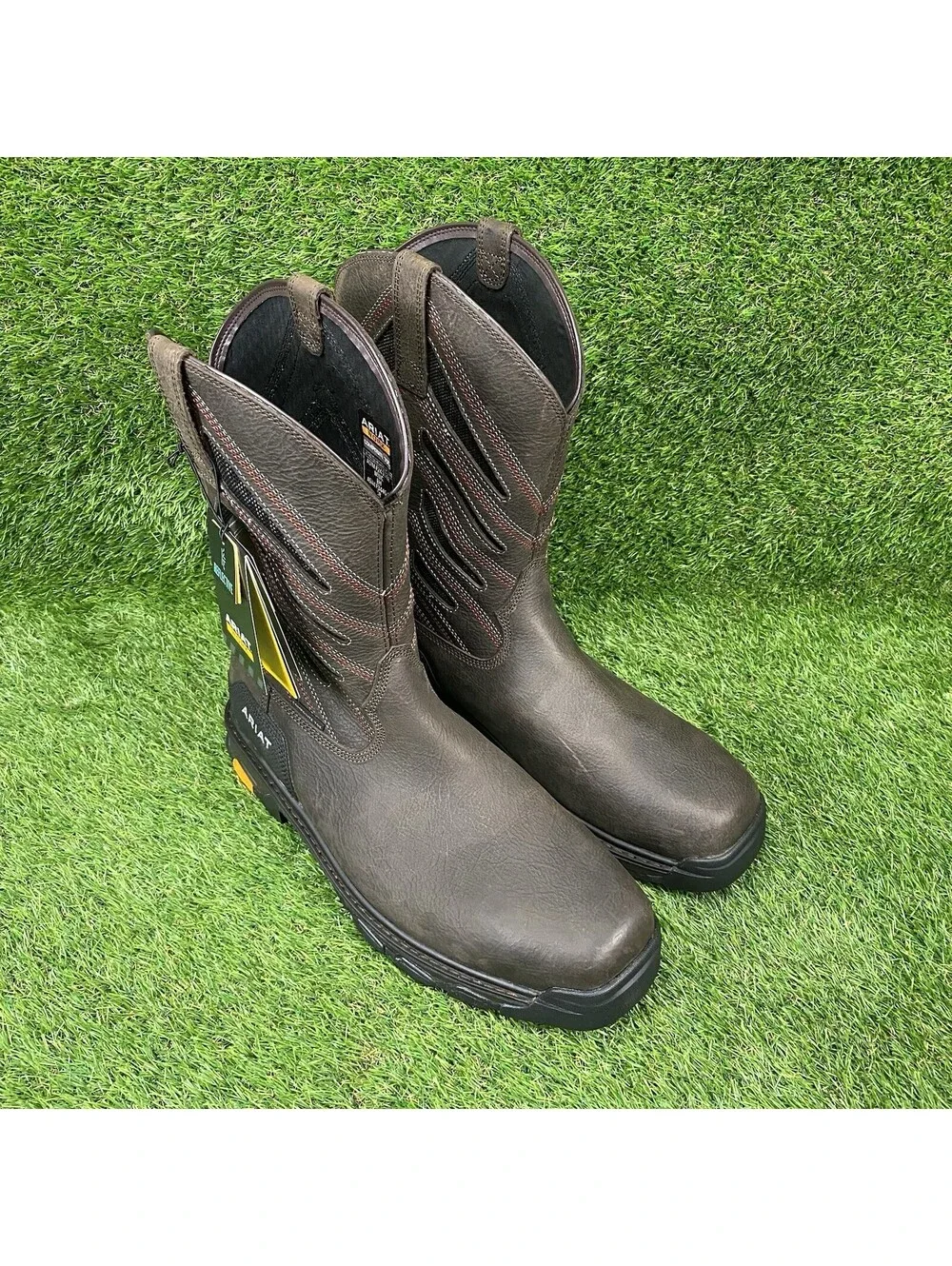 ARIAT WORK Men's Intrepid VentTEK Composite Toe Work Boot Iron Coffee 15 D